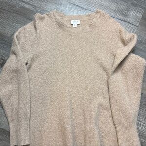 J. Crew Women's Tan Crew Neck Sweater